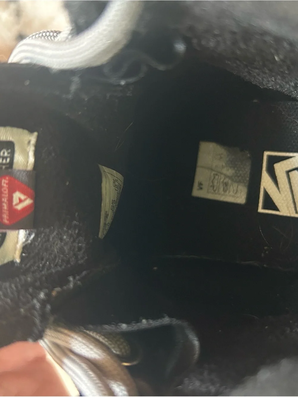 Little Boys Size 1.5 Vans Black and Gray High-Top  Snow Boots ❄️